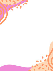 abstract Simple frame empty center space for text, background or design