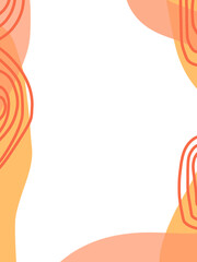 Simple frame empty center space for text, background or design