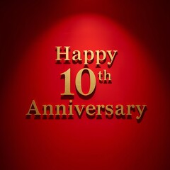 Happy 10th Anniversary background image