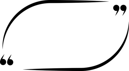 Quote box icon line style, including multicolor speech bubble frame, quotation border, chat outline, dialogue shape, and modern text message template vector.