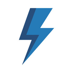 Electric Blue Lightning Bolt Logo

