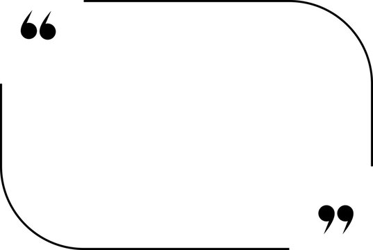 Quote box icon line style, including multicolor speech bubble frame, quotation border, chat outline, dialogue shape, and modern text message template vector.