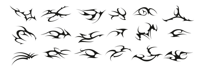 tribal shapes celtic abstract ornament for tattoo design