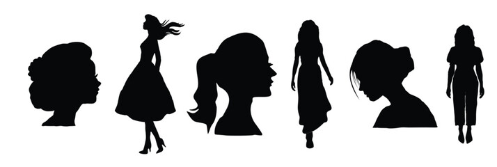 Set of women vector illustration