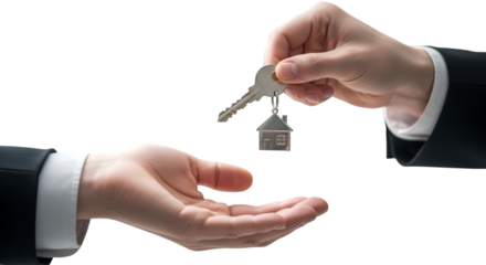 real estate agent holding keys