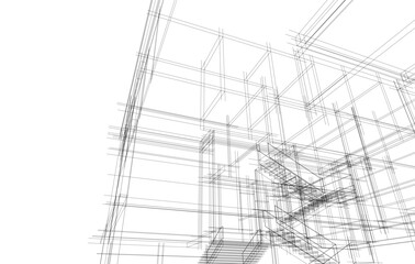 abstract sketch of a building