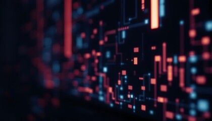 Obraz premium Cyber background, Future technology digital abstract background concept