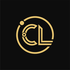 Obraz premium Letter CL logo icon design template elements - vector sign