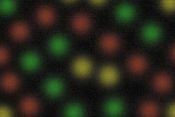 Blurred Bokeh Lights in Red Green and Yellow on a Dark Textured Background image photo