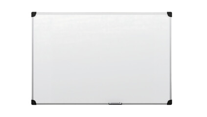Blank Whiteboard Isolated on Black Background