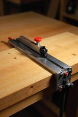 Smooth Featherboard Securely Clamped on Woodworking Bench, Ready for Precise Projects