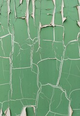 green background with old cracked paint
