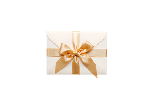 Elegant Gift Envelope with Golden Ribbon Bow