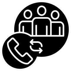Call Queue Icon For Design Elements