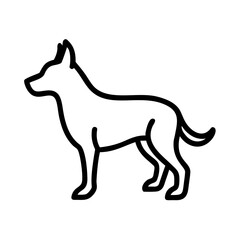 dog silhouette vector
