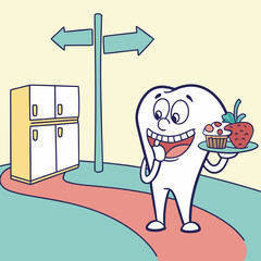 Healthy food choice for strong teeth.