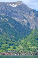 Fototapeta premium Idyllic Swiss Alps landscape reminiscent of the Heidi movie