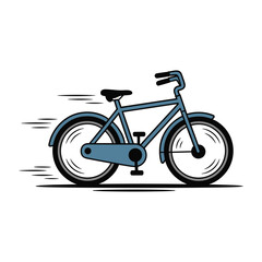 Fototapeta premium Stylish Bicycle Vector Art for Transportation Projects and Leisure Activities