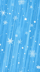 Magical Winter Wonderland: Creative Art of Colorful Snowflakes in a Wintry Paradise