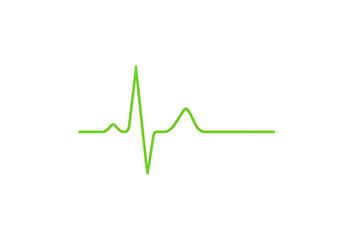 Naklejka premium Heartbeat rate signal pulsating, showing vital signs electrocardiogram for medical health and cardiology monitoring