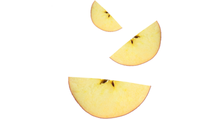 fresh apple slices, juicy apple pieces, healthy fruit snack, crisp apple segments, sliced apple isolated, natural fruit portion, organic apple food, sweet apple flavor, fresh cut fruit, apple wedge cl