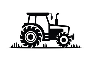 Obraz premium Farming Vehicle Tractor Vector Agricultural Equipment Machinery Illustration