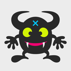 Horned Monster.. A quirky, cute monster.