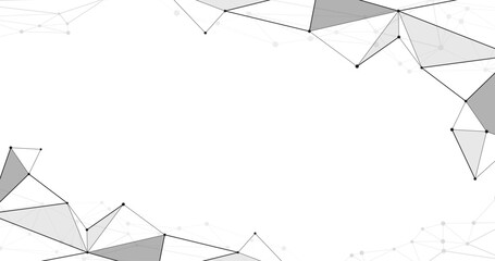 Minimal Polygonal Mesh Technology Background in 4K