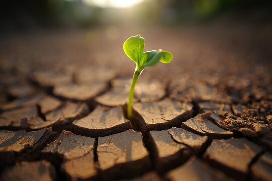 New life emerges from parched ground