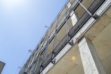 modern office building. high-rise building construction