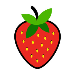 vector illustration of a strawberry