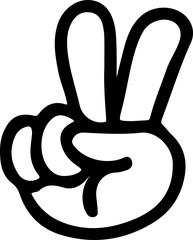 Obraz premium Cartoon Hand Gestures Icon