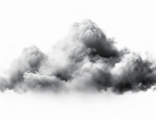 realistic cloud fog overlay isolated on the white background
