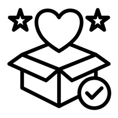 Achievement Realization Satisfaction icon from the Personal Growth icon collection (Outline Style)