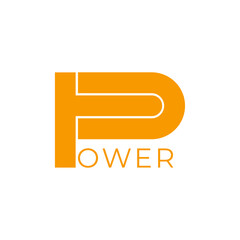 Illustration example of a logo from the initials PP is joined in an abstract logo design 