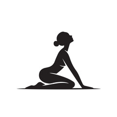 A person is doing yoga or meditating
