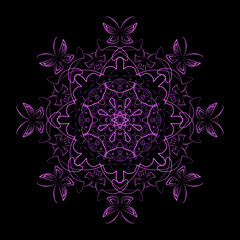 ornamental round frame