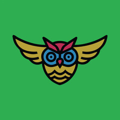 owl on white Ai generated