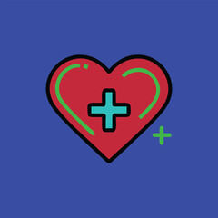 heart and cross Ai generated