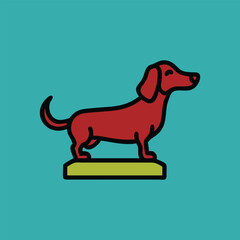 dog with bone Ai generated