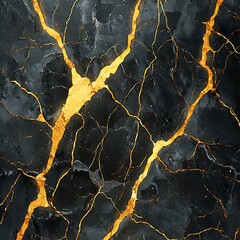 Black marble design featuring golden veins luxury elegant background art picture