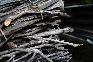 Fototapeta premium tree branches are usually used for firewood