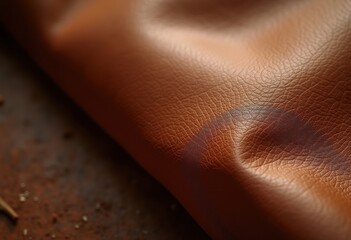 Fototapeta premium Luxurious Leather Textures with Rich Color Gradations and Reflexive Depth