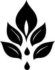 Obraz premium Elegant Small Plant Line Art Logotype