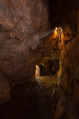 The light in the cave at the exit