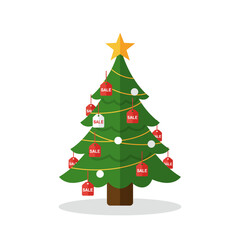 Christmas Tree Sale Icon