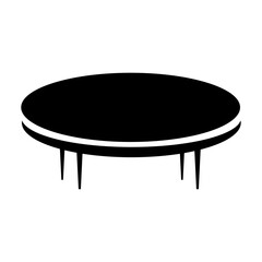 Table vector silhouette , clip art, and symbol. Shilhouette of  table concept and simple design