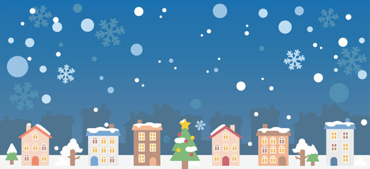 クリスマスの街並み
