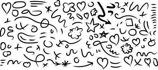 Obraz premium Doodle Sketch Seamless Pattern on White Background Hand Drawn Style