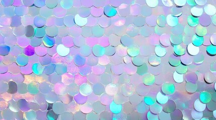 Holographic Iridescent Sequins Background Texture with Vibrant Colors